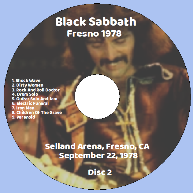 Black Sabbath: Fresno 1978 - Selland Arena, Fresno, CA September 22, 1978 Live Concert (2CD) - Image 4