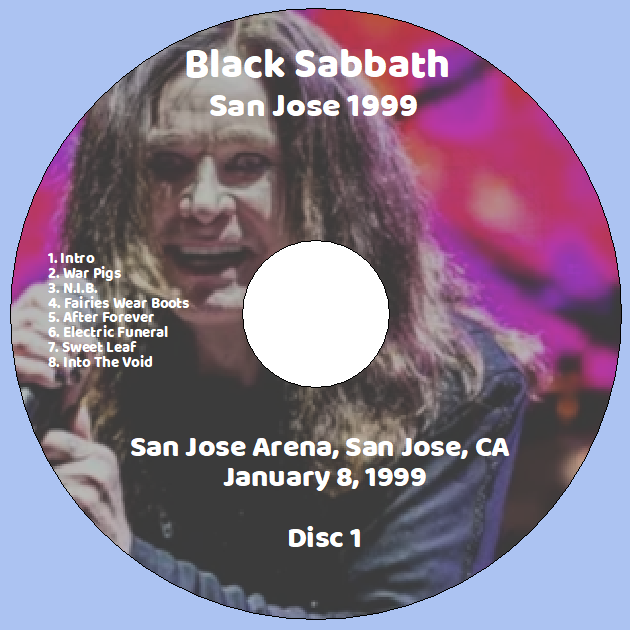 Black Sabbath: San Jose 1999 - San Jose Arena, San Jose, CA January 8, 1999 Live Concert (2CD) - Image 3