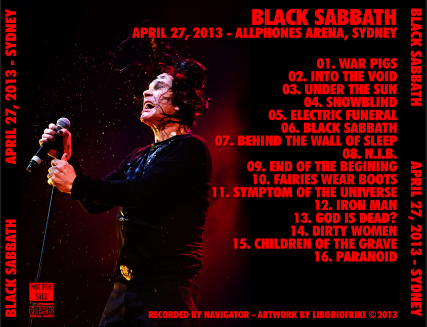 Black Sabbath: Allphones Arena, Sydney, Australia April 27, 2013 Live Concert (2CD) - Image 2