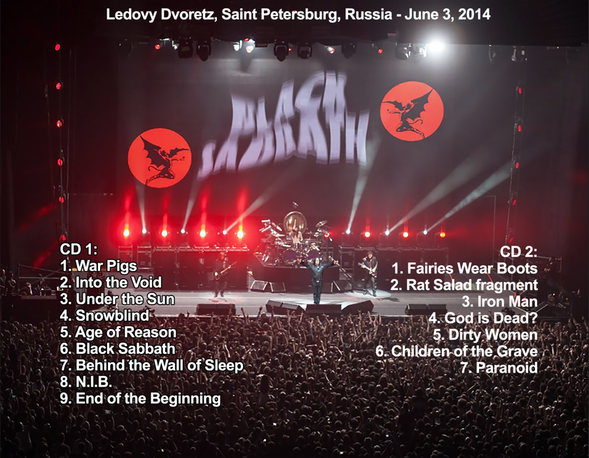Black Sabbath: Ledovy Dvoretz, Saint Petersburg, Russia June 3, 2014 Live Concert (2CD) - Image 2