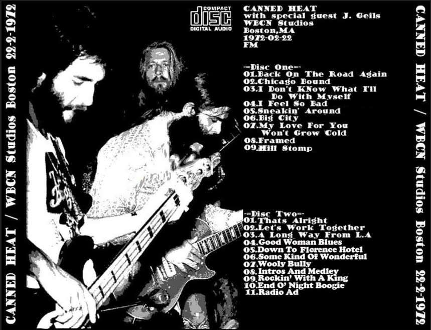 Canned Heat: WBCN Studios, Boston, MA - February 22, 1972 Live Concert (2CD) - Image 2