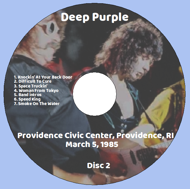 Deep Purple: Providence Civic Center, Providence, RI March 5, 1985 Live Concert (2CD) - Image 4