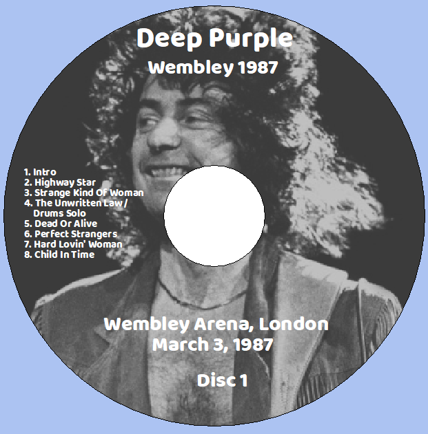 Deep Purple: Wembley 1987 - Wembley Arena, London March 3, 1987 Live Concert (2CD) - Image 3