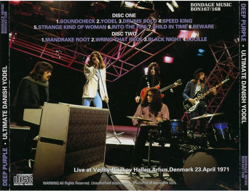 Deep Purple: Ultimate Danish Yodel - Vejlby-Risskov Hallen, Arhus, Denmark April 23, 1971 Live Concert (2CD) - Image 2