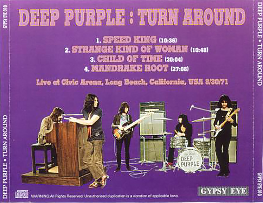 Deep Purple: Long Beach Arena, Long Beach, CA July 30, 1971 Live Concert (1CD) - Image 2
