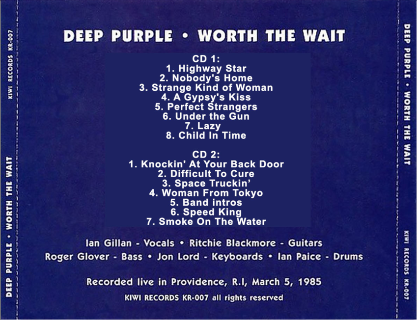 Deep Purple: Providence Civic Center, Providence, RI March 5, 1985 Live Concert (2CD) - Image 2