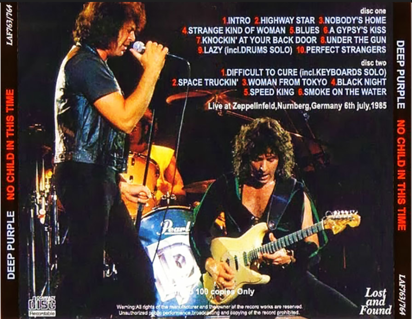 Deep Purple: No Child In This Time - Zeppelinfeld, Nurnberg, Germany Live Concert (2CD) - Image 2