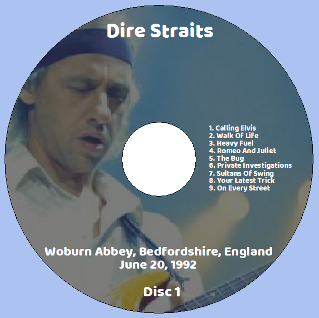 Dire Straits: Woburn Abbey, Bedfordshire, England June 20, 1992 Live Concert (2CD) - Image 3