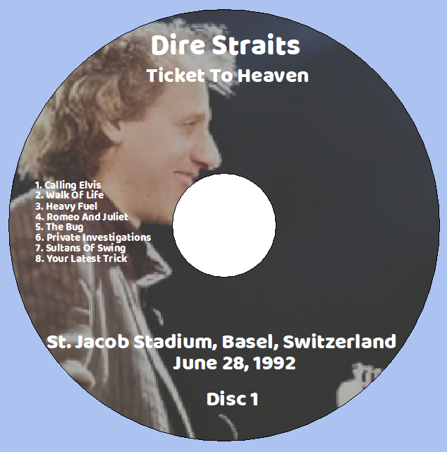 Dire Straits: Ticket To Heaven - St. Jacob Stadium, Basel, Switzerland June 28, 1992 Live Concert (2CD) - Image 3