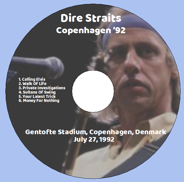 Dire Straits: Copenhagen ’92 Gentofte Stadium, Copenhagen, Denmark July 27, 1992 Live Concert (1CD) - Image 3