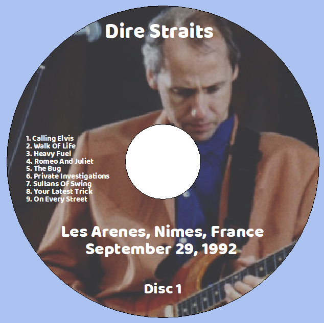 Dire Straits: Les Arenes, Nimes, France September 29, 1992 Live Concert (2CD) - Image 3