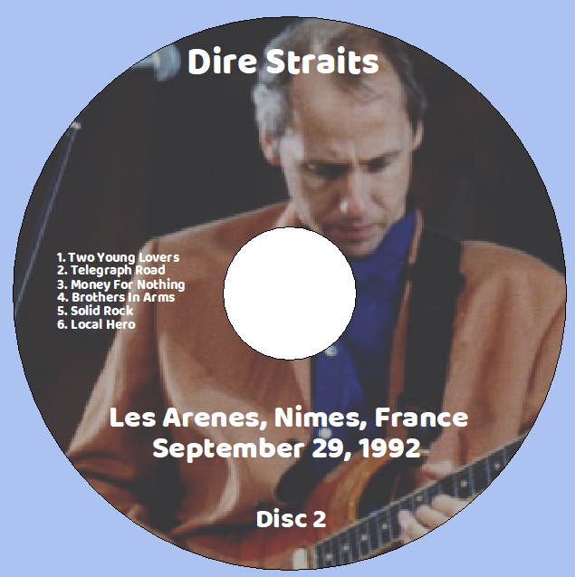 Dire Straits: Les Arenes, Nimes, France September 29, 1992 Live Concert (2CD) - Image 4