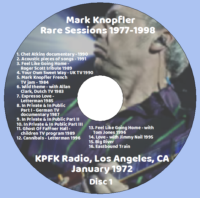 Mark Knopfler: Rare Sessions 1977-1998 Vol. 1 - TV Studio Compilation, Rehearsals, Outtakes (5 Single CDs) - Image 3