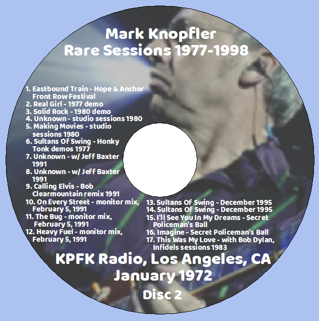 Mark Knopfler: Rare Sessions 1977-1998 Vol. 1 - TV Studio Compilation, Rehearsals, Outtakes (5 Single CDs) - Image 6