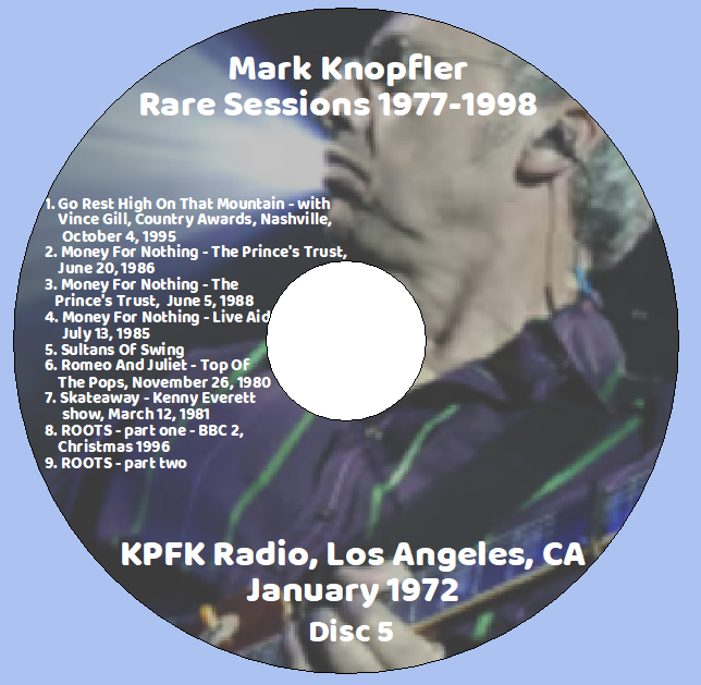 Mark Knopfler: Rare Sessions 1977-1998 Vol. 1 - TV Studio Compilation, Rehearsals, Outtakes (5 Single CDs) - Image 15