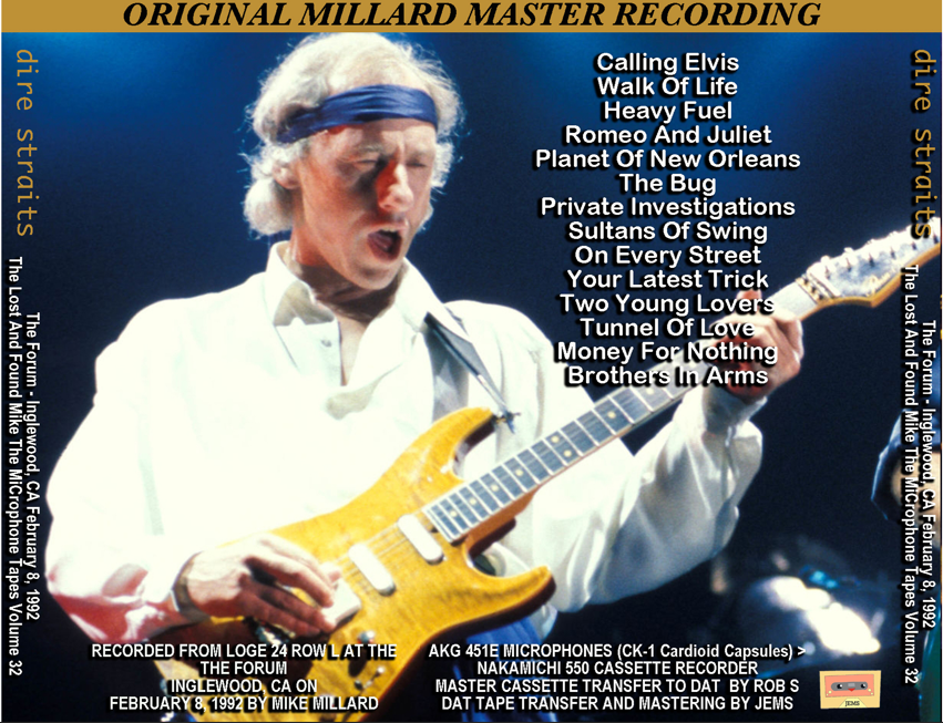 Dire Straits: The Forum, Inglewood, CA February 8, 1992 Live Concert (1CD) - Image 2