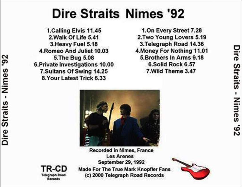 Dire Straits: Les Arenes, Nimes, France September 29, 1992 Live Concert (2CD) - Image 2