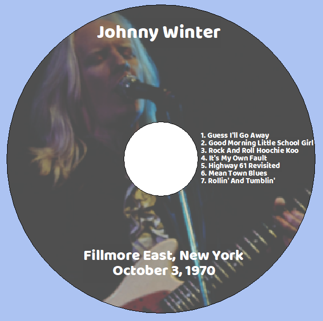 Johnny Winter: Fillmore East, New York October 3, 1970 Live Concert (1CD) - Image 3