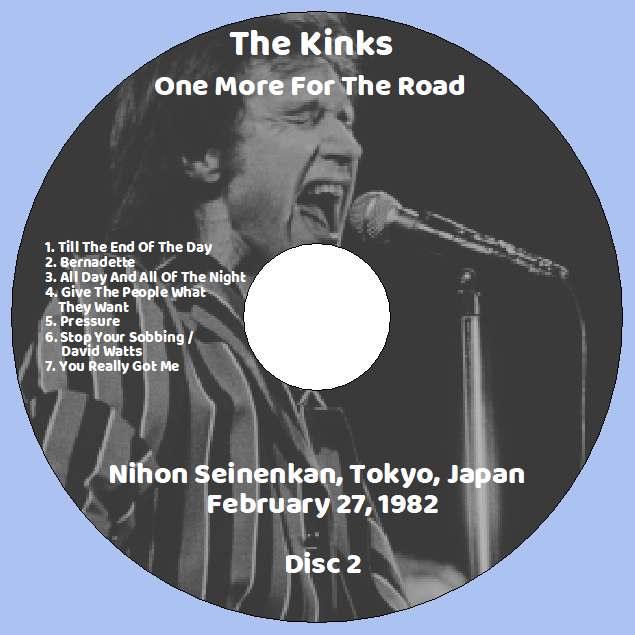 The Kinks: One More For The Road - Nihon Seinenkan, Tokyo, Japan February 27, 1982 Live Concert (2CD) - Image 4