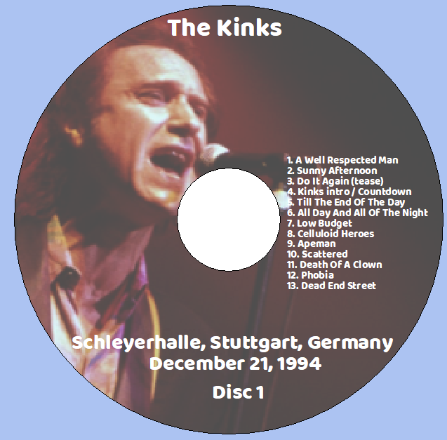 The Kinks: Schleyerhalle, Stuttgart, Germany December 21, 1994 Live Concert (2CD) - Image 3