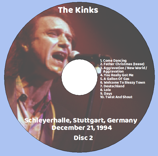 The Kinks: Schleyerhalle, Stuttgart, Germany December 21, 1994 Live Concert (2CD) - Image 4