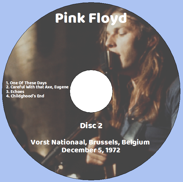 Pink Floyd: Vorst Nationaal, Brussels, Belgium December 5, 1972 Live Concert (2CD) - Image 4