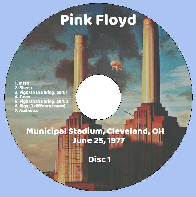 Pink Floyd: Municipal Stadium, Cleveland, OH June 25, 1977 Live Concert (2CD) - Image 3