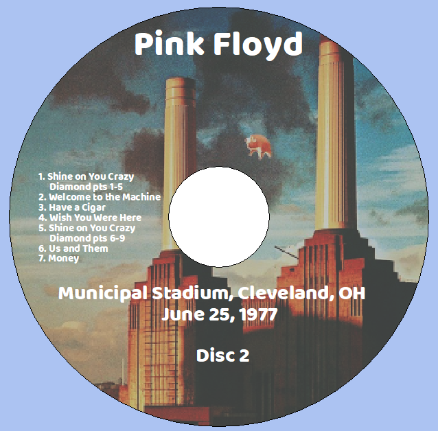 Pink Floyd: Municipal Stadium, Cleveland, OH June 25, 1977 Live Concert (2CD) - Image 4