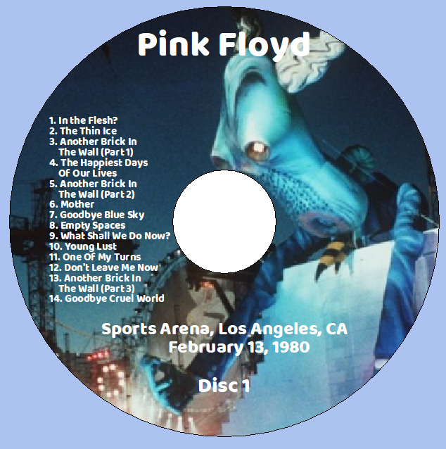 Pink Floyd: Sports Arena, Los Angeles, CA February 13, 1980 Live Concert (2CD) - Image 3