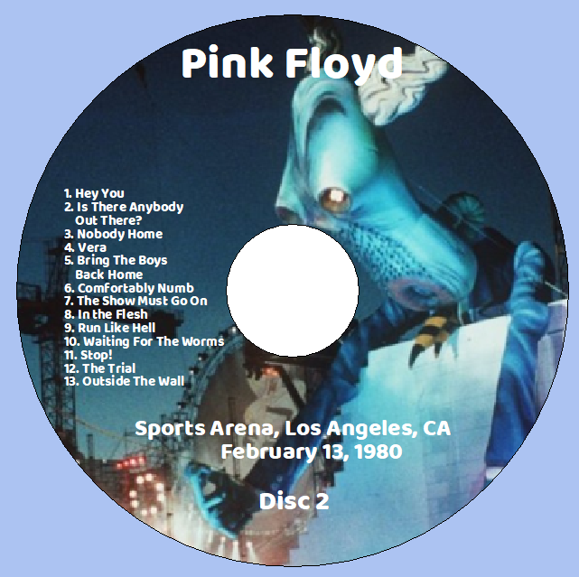 Pink Floyd: Sports Arena, Los Angeles, CA February 13, 1980 Live Concert (2CD) - Image 4