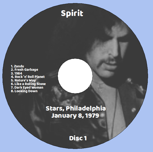 Spirit: Stars, Philadelphia January 8, 1979 Live Concert (2CD) - Image 3