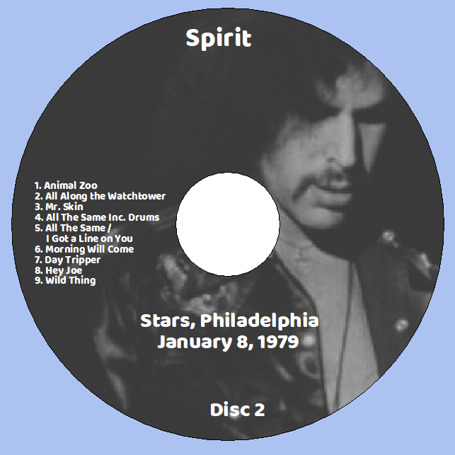 Spirit: Stars, Philadelphia January 8, 1979 Live Concert (2CD) - Image 4