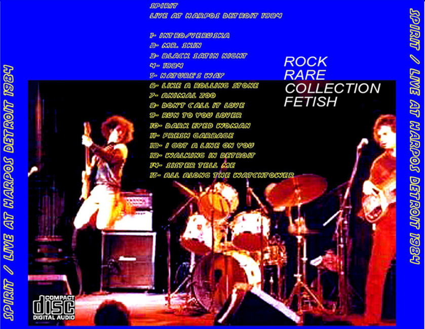 Spirit: Harpo's, Detroit, MI October 19, 1984 Live Concert (2CD) - Image 2
