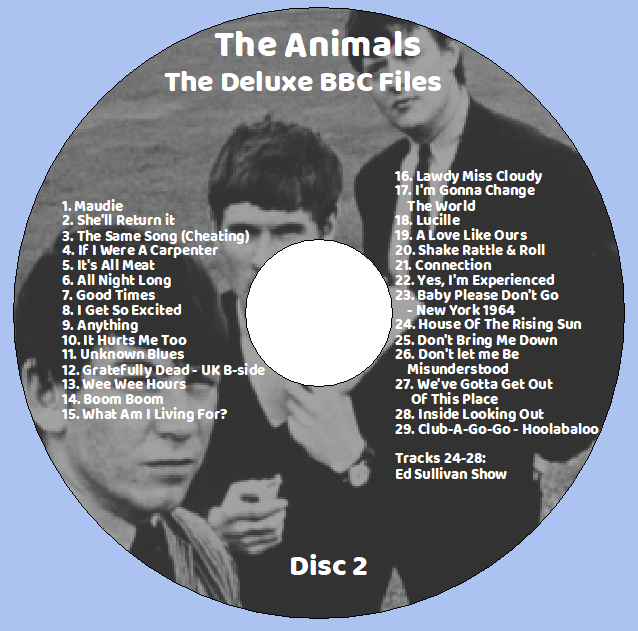 The Animals: The Deluxe BBC Files - BBC 1964-1967 + Ed Sullivan Show Live Studio Concerts (2CD) - Image 4