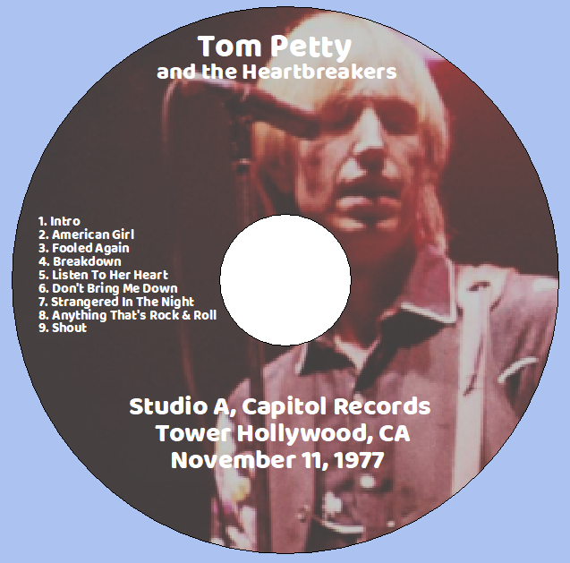 Tom Petty: Studio A, Capitol Records, Tower Hollywood, CA November 11, 1977 Live Concert (1CD) - Image 3