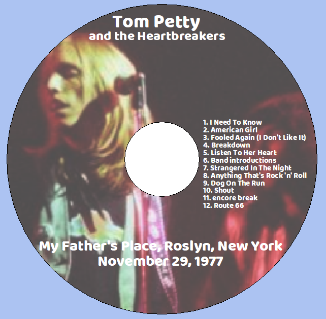 Tom Petty: My Father's Place, Roslyn, New York November 29, 1977 Live Concert (1CD) - Image 4