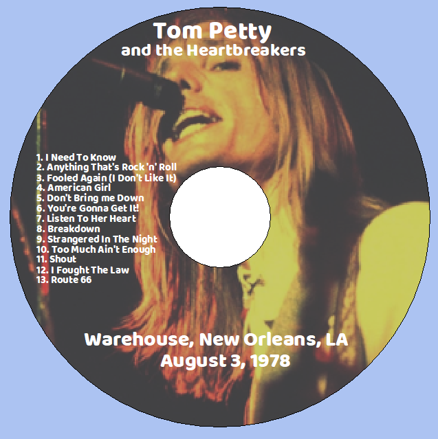 Tom Petty: Warehouse, New Orleans, LA August 3, 1978 Live Concert (1CD) - Image 3