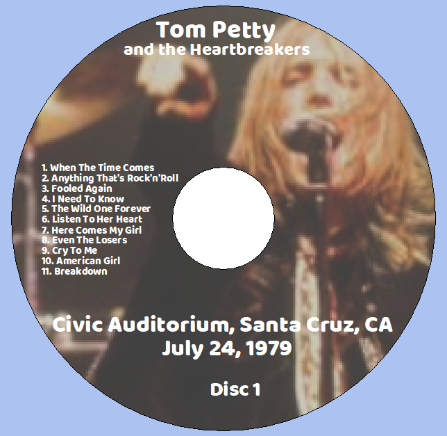 Tom Petty: Civic Auditorium, Santa Cruz, CA - July 24, 1979 Live Concert (2CD) - Image 3