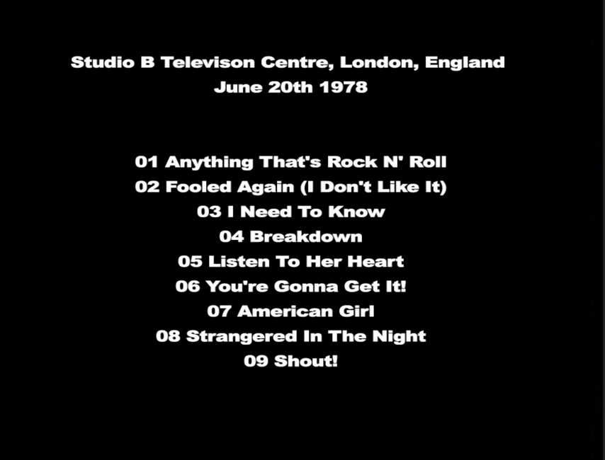 Tom Petty: BBC2 In Concert - Studio B Televison Centre, London, England June 20, 1978 Live Concert (1CD) - Image 2