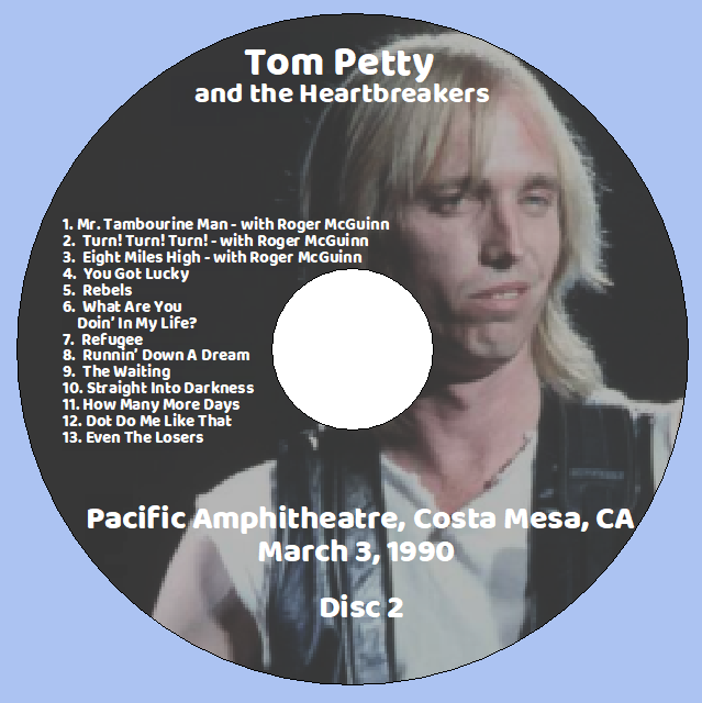 Tom Petty: Pacific Amphitheatre, Costa Mesa, CA March 3, 1990 Live Concert (2CD) - Image 4