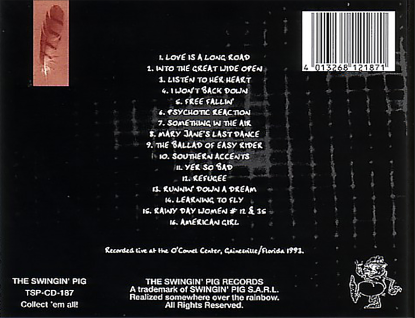 Tom Petty: Live In Gainsville - O'Connell Center, Gainesville, FL November 4, 1993 Live Concert (1CD) - Image 2