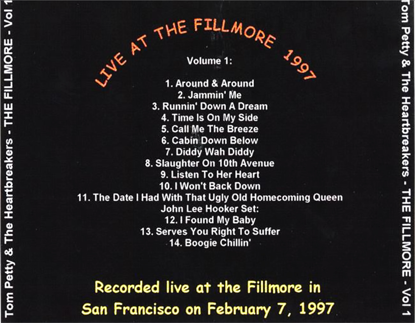 Tom Petty: The Fillmore, San Francisco, CA February 7, 1997 Live Concert (3CD) - Image 2