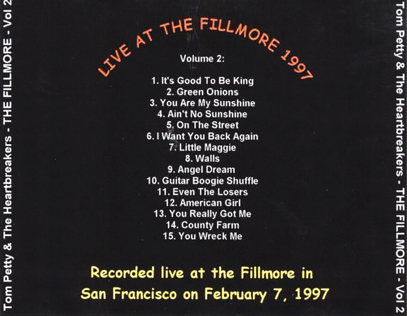 Tom Petty: The Fillmore, San Francisco, CA February 7, 1997 Live Concert (3CD) - Image 5