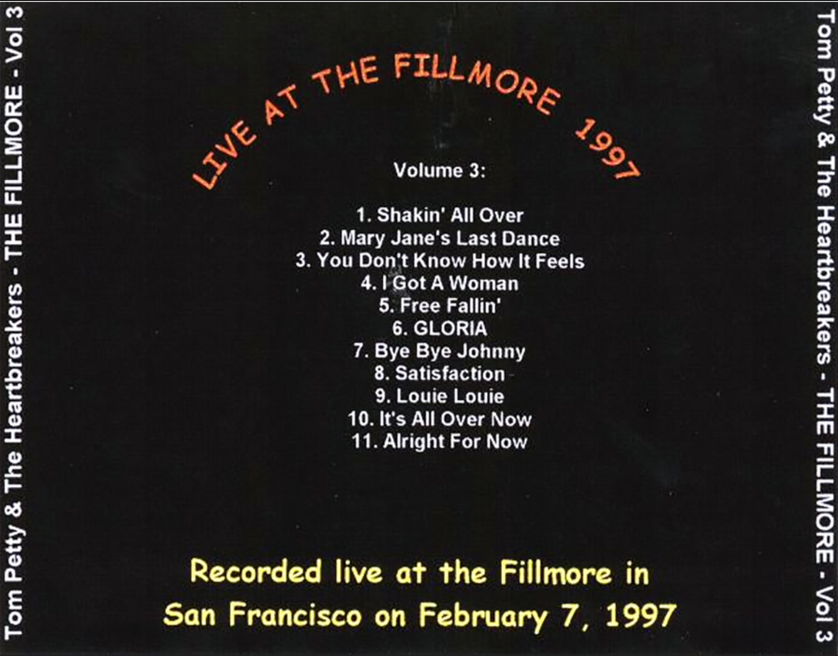 Tom Petty: The Fillmore, San Francisco, CA February 7, 1997 Live Concert (3CD) - Image 8