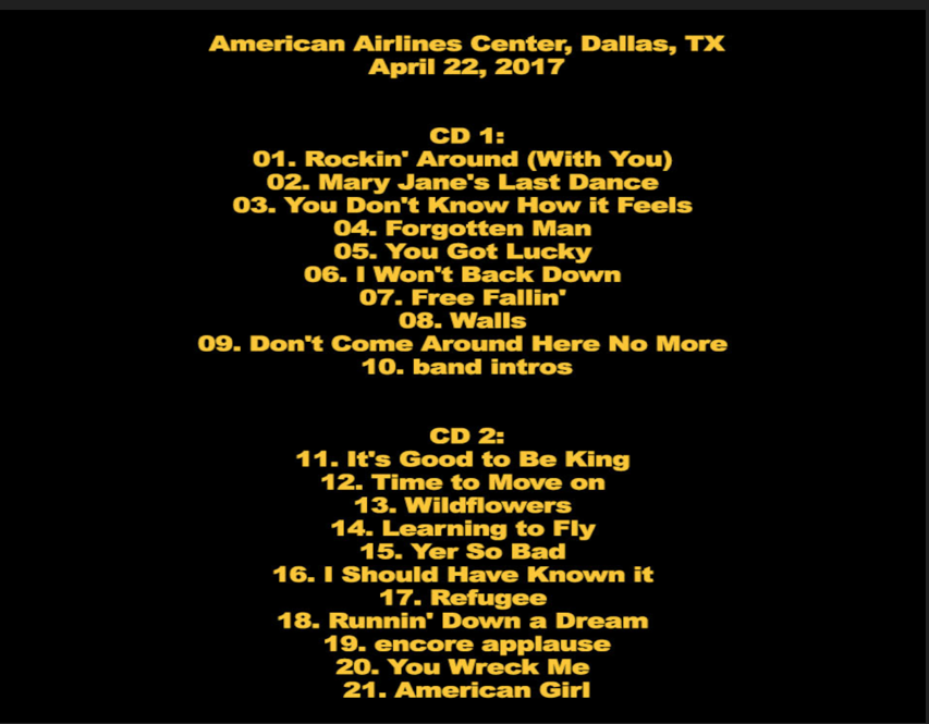 Tom Petty: American Airlines Center, Dallas, TX April 22, 2017 Live Concert (2CD) - Image 2