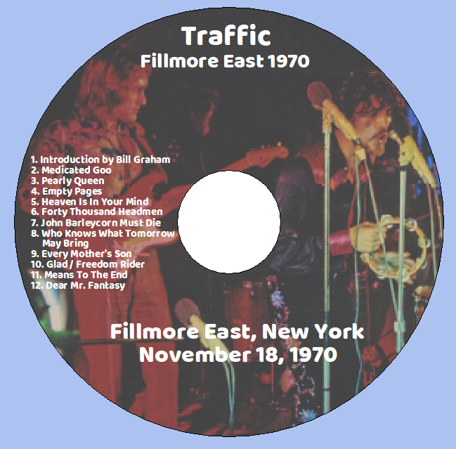 Traffic: Fillmore East, New York, November 18, 1970 Live Concert (1CD) - Image 3