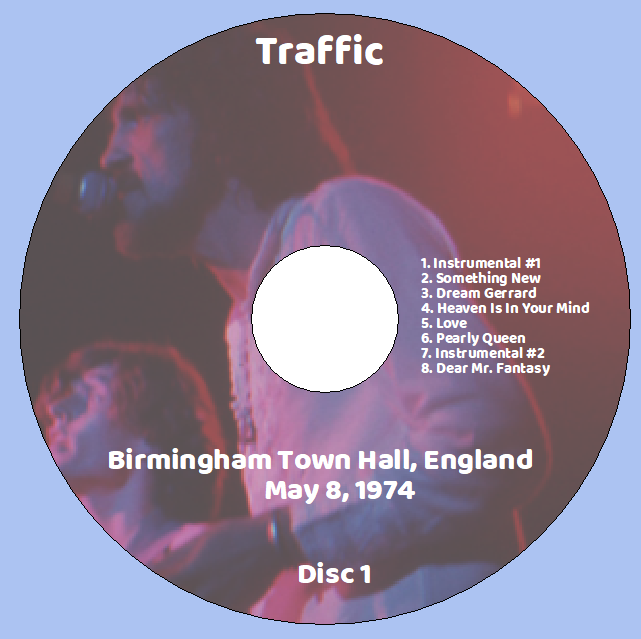 Traffic: Birmingham Town Hall, England May 8, 1974 Live Concert (2CD) - Image 3