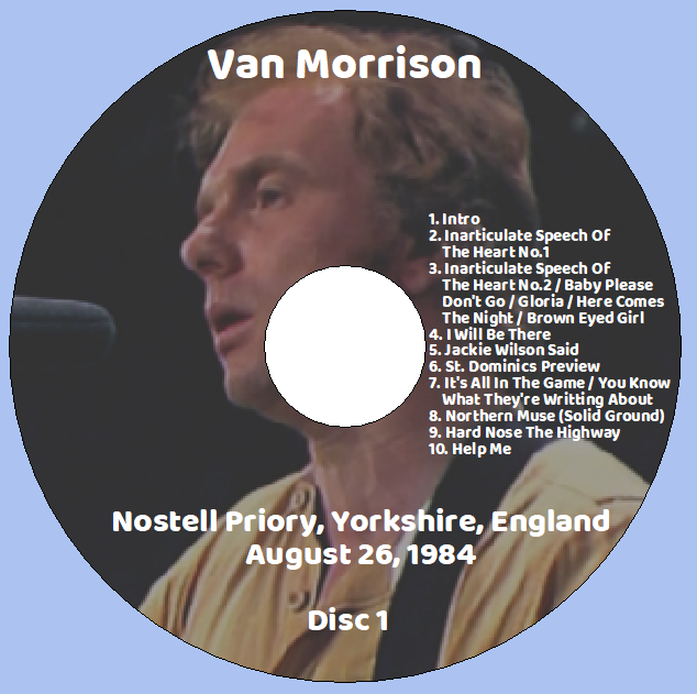Van Morrison: Nostell Priory, Yorkshire, England August 26, 1984 Live Concert (2CD) - Image 3