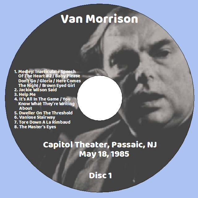 Van Morrison: Capitol Theater, Passaic, NJ May 18, 1985 Live Concert (2CD) - Image 3