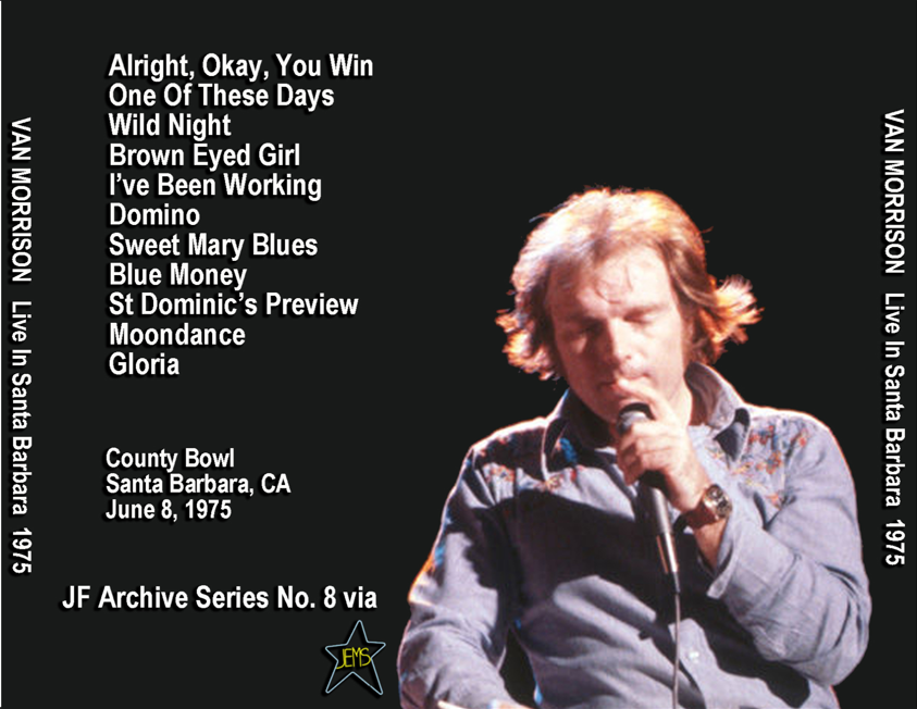 Van Morrison: County Bowl, Santa Barbara, CA June 8, 1975 Live Concert (1CD) - Image 2